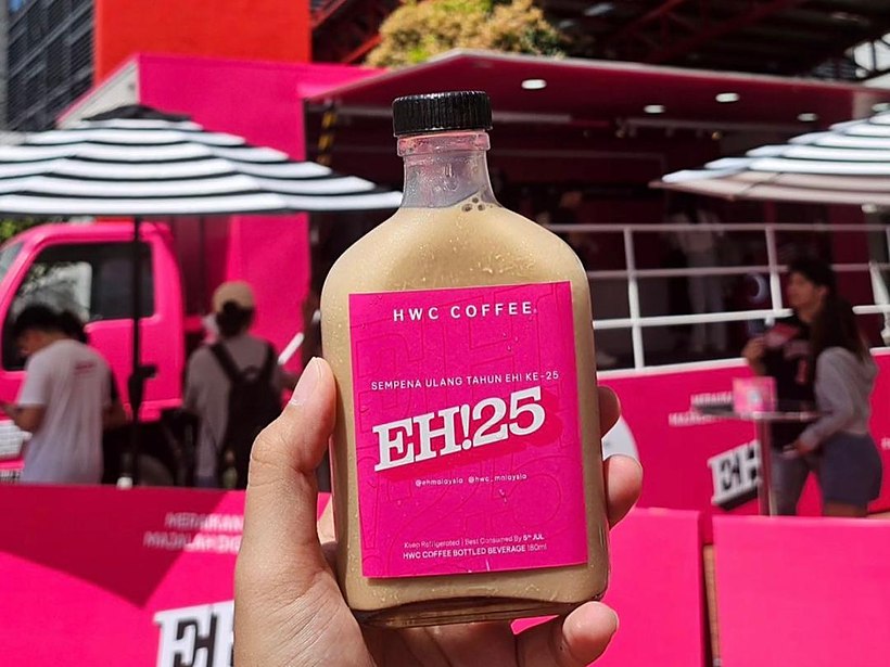 Custom-labelled cold brew bottles